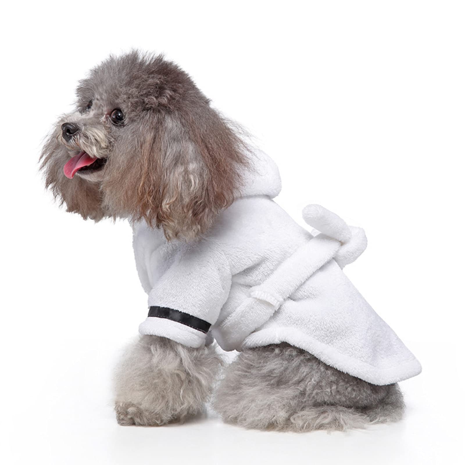 Petyoung bata de baño para mascotas, talla adecuada para perros y gatos pequeños.