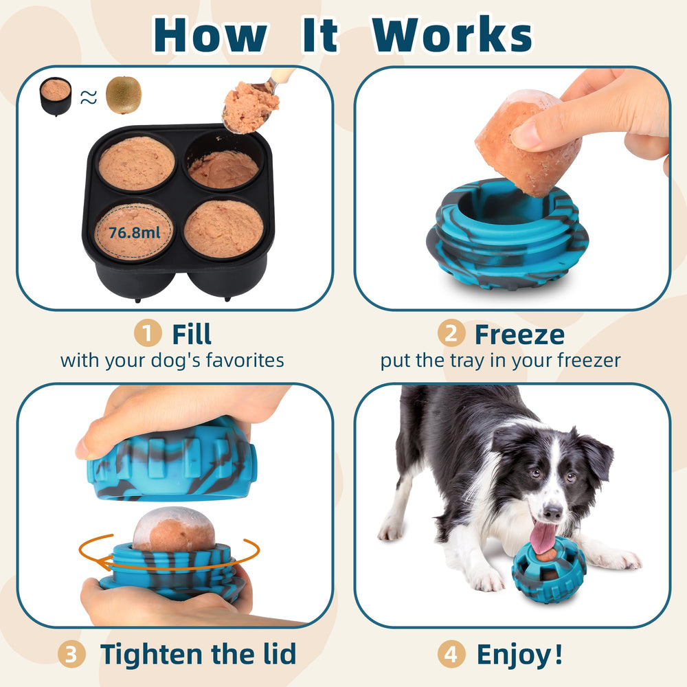 PetZee Juguete con comida seca para perro, incentivo para jugar.