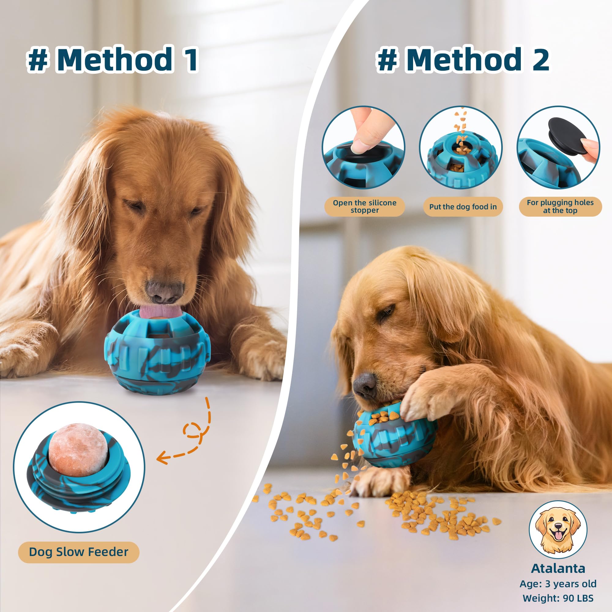 PetZee Tapón dispensador de premios para perro, mantiene entretenido.