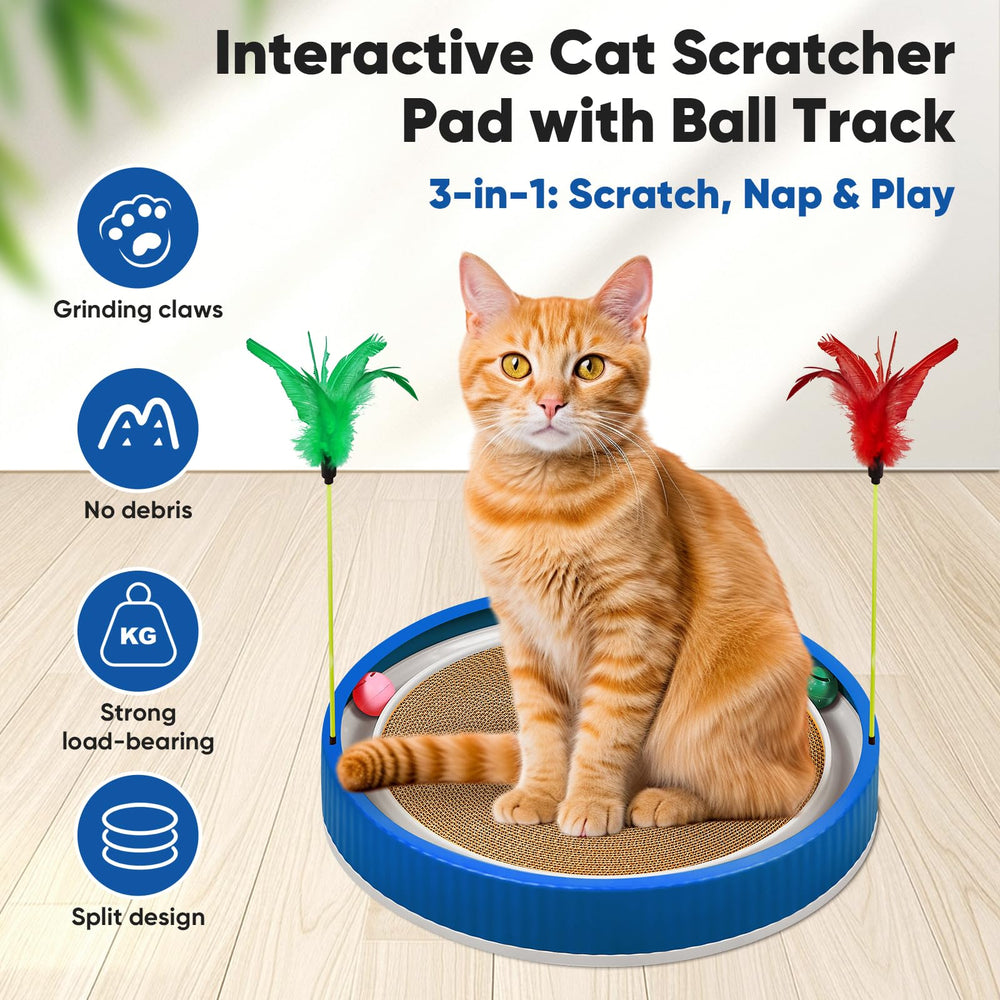 PetZen Garden pista-bolas-rodante para juego interactivo de felinos.