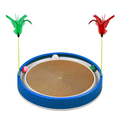 PetZen Garden rascador-gato-redondo-20-pulgadas para rascar y descansar.