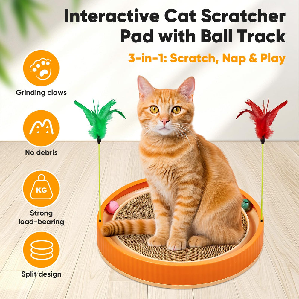 PetZen Garden superficie de rascar de cartón premium para juego diario
