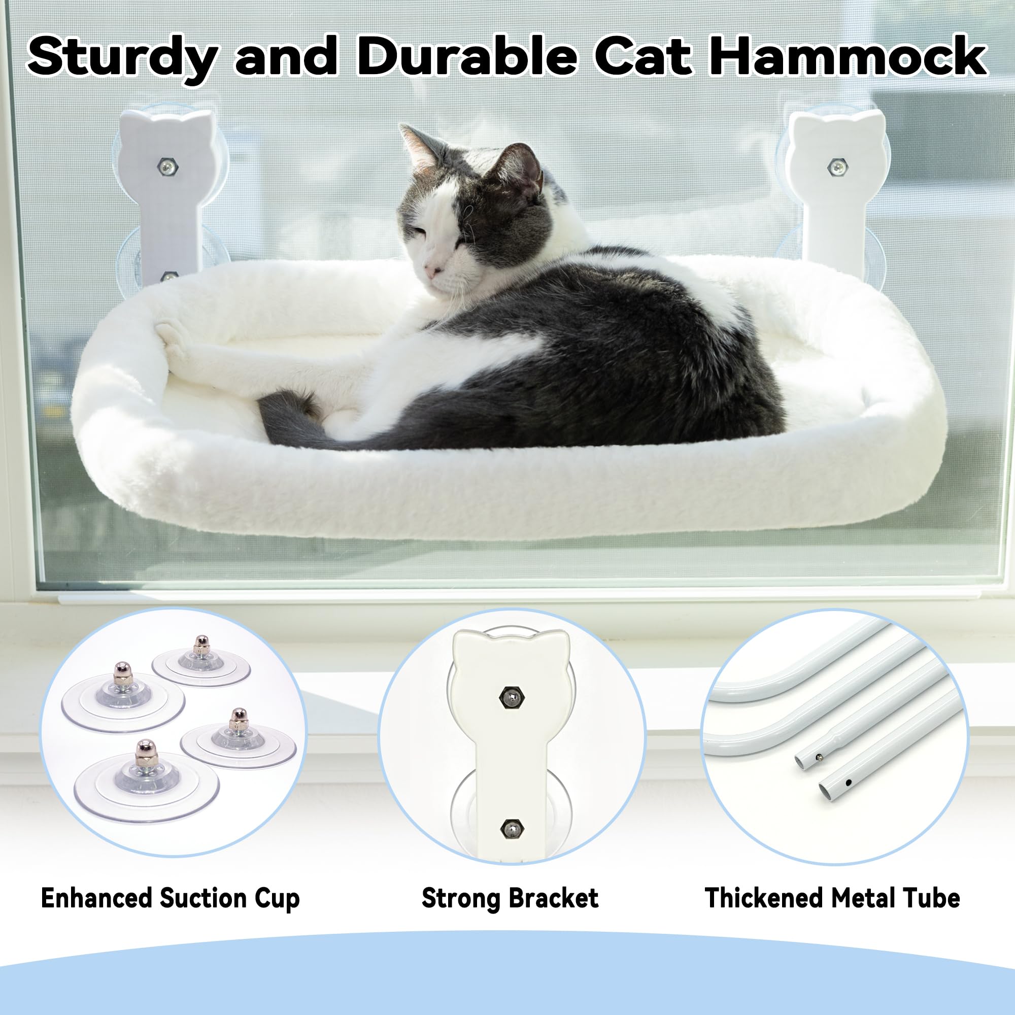 Peyela regalo ideal: cama de ventana para amantes de gatos y confort seguro.