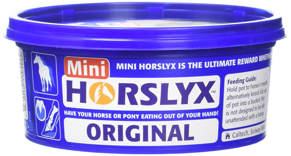 PFIFF Horslyx Minis Horse Licks 650 g frente, sabor original, snack práctico para caballos.