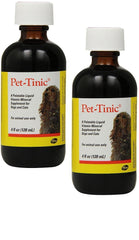 Pfizer Pet Tinic 4oz dos paquetes, botella visible para aporte diario de hierro y nutrición