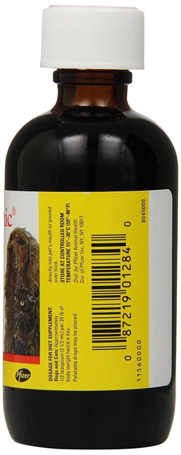 Pfizer Pet Tinic 4oz dos paquetes, producido en EE. UU. para confiabilidad
