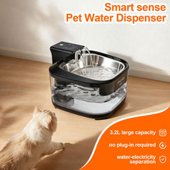 Bebedero PGID para mascotas con batería recargable de 5000mAh