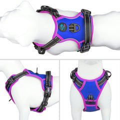 PHOEPET arnés ajustable con malla, confort para perros activos.