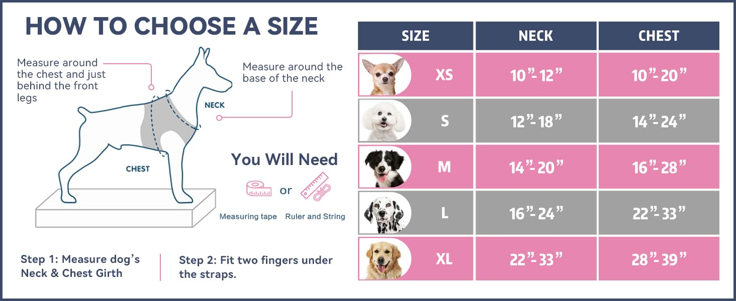 PHOEPET arnés ajustable para perros pequeños con manejo trasero práctico.