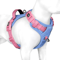PHOEPET arnés para perro sin tirón azul base: ajuste cómodo para paseos diarios.