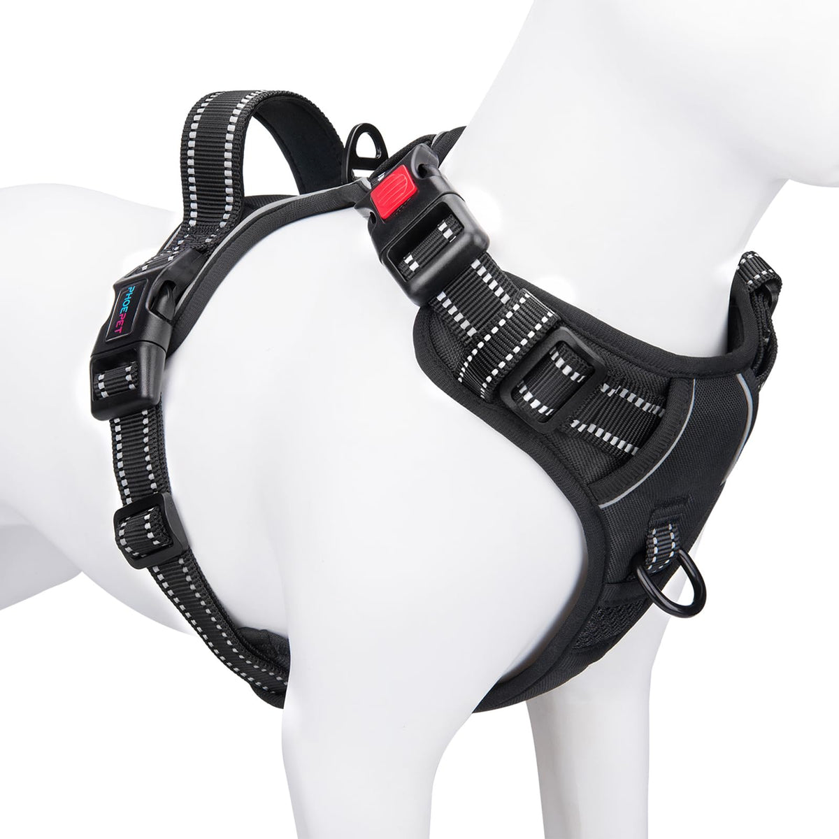 PHOEPET arnés reflectante para perro grande con ajuste cómodo.