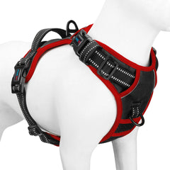 PHOEPET arnés sin tirones negro con ajuste cómodo para paseos diarios
