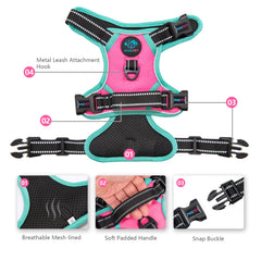 PHOEPET asa de control trasera para acercar y asegurar al perro.