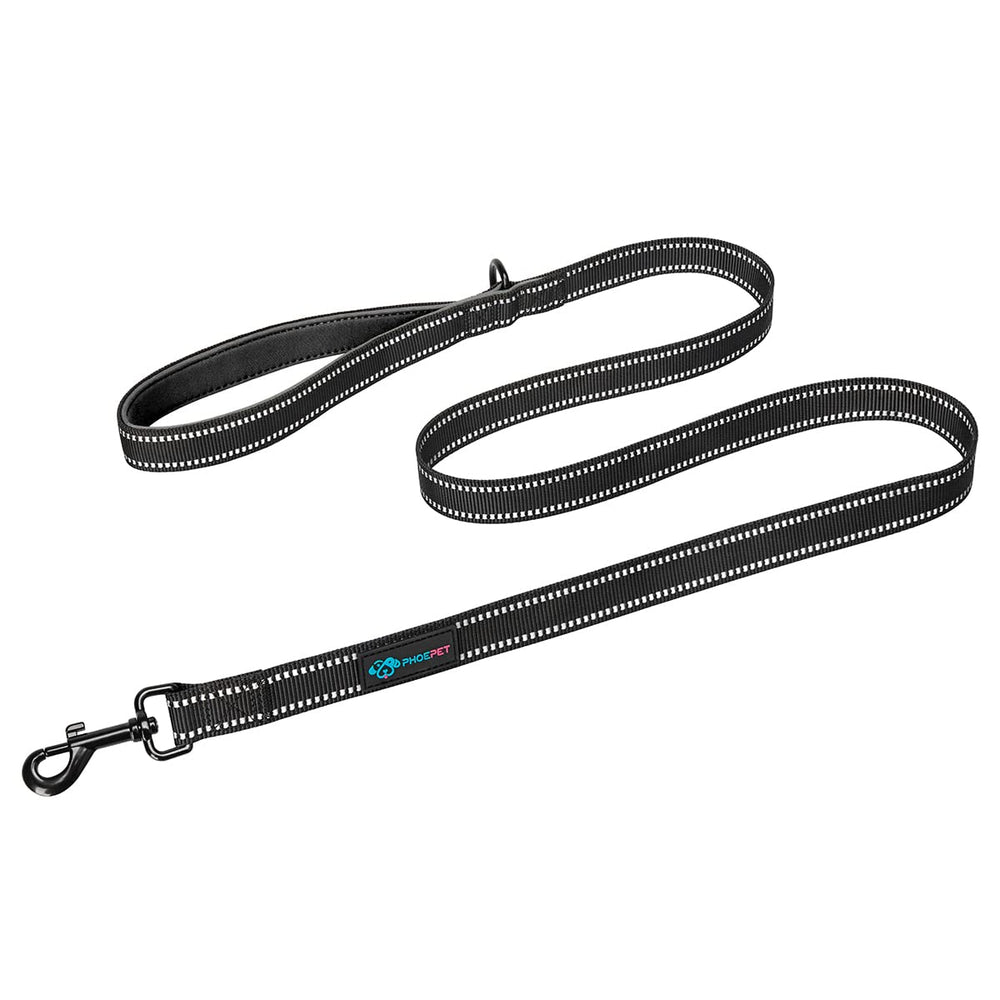 PHOEPET correa para perro de 5 pies con reflectividad para mayor visibilidad nocturna.