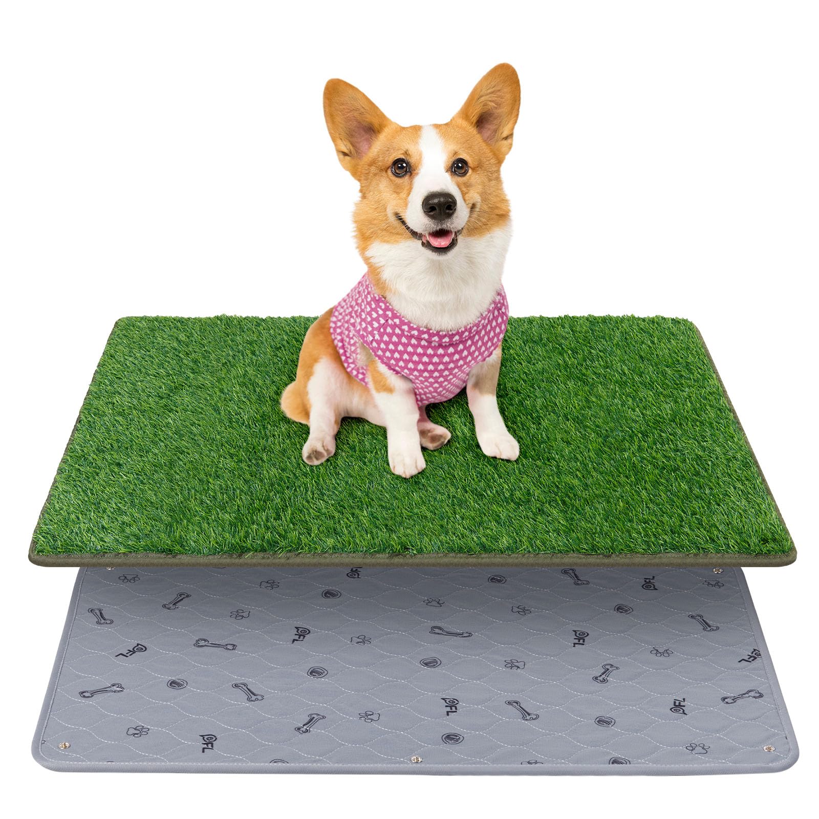 PICK FOR LIFE alfombra césped con drenaje rápido, ideal para entrenamiento de perros en casa