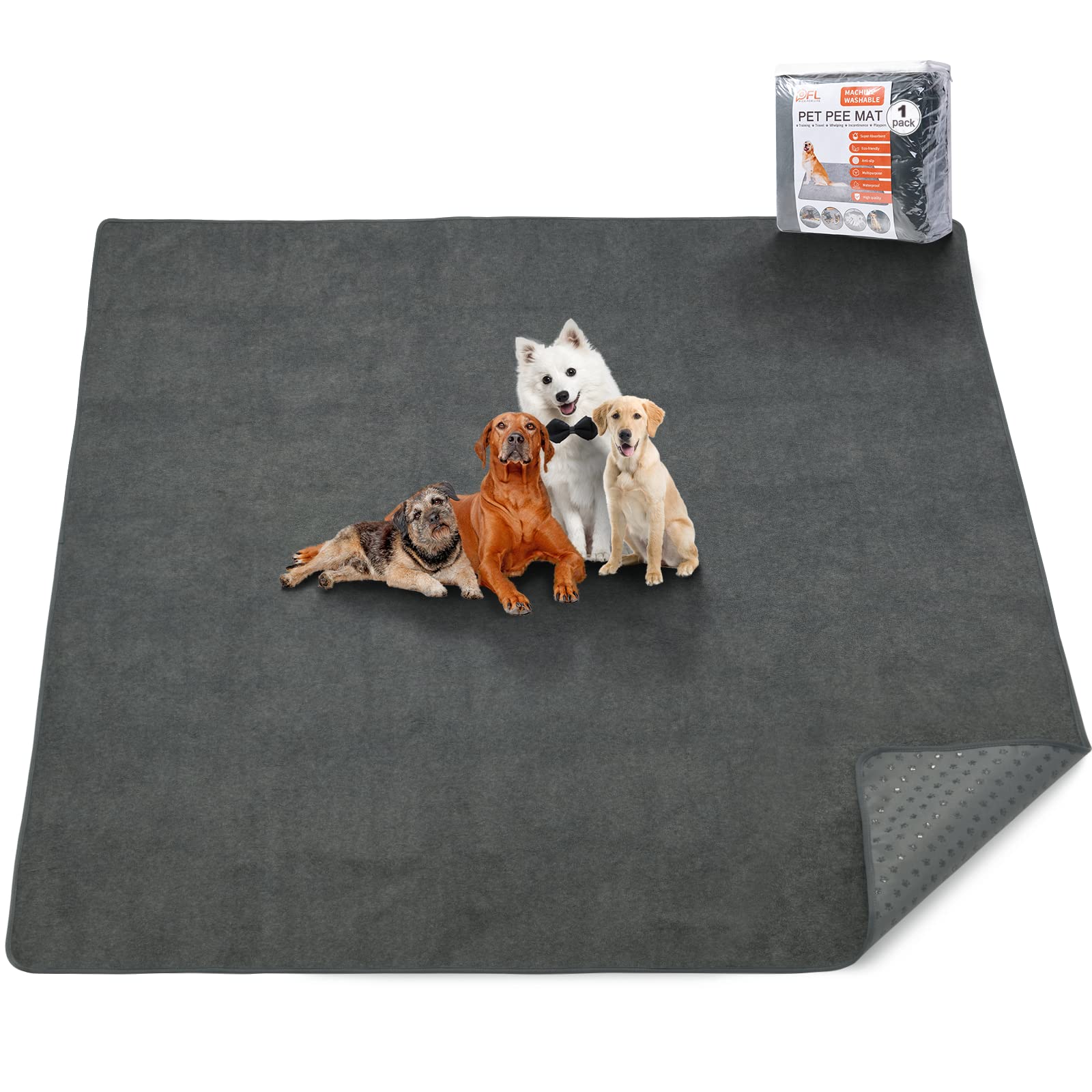 PICK FOR LIFE: alfombrilla lavable para perros, enfoque absorbente para mantener la zona seca.