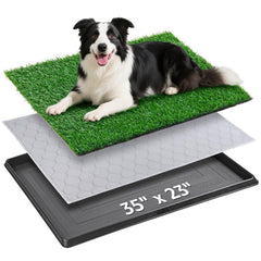PICK FOR LIFE bandeja de hierba artificial 35x23 para entrenamiento en interiores.