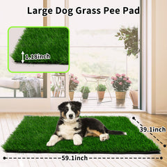 Césped artificial de PICK FOR LIFE con drenaje eficiente para mascotas.
