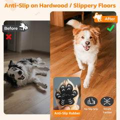 PICK FOR LIFE protector de patas para perro mayor, adherencia en suelo de madera