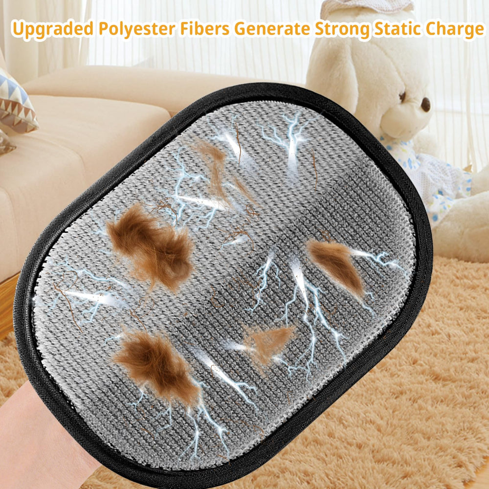 Piecelife guante electrostático: pelo de perro removido en pocas pasadas.
