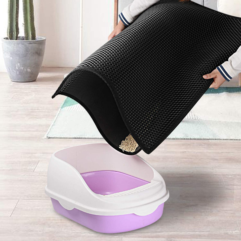 Alfombrilla Pieviev para protección de suelos y limpieza más sencilla.