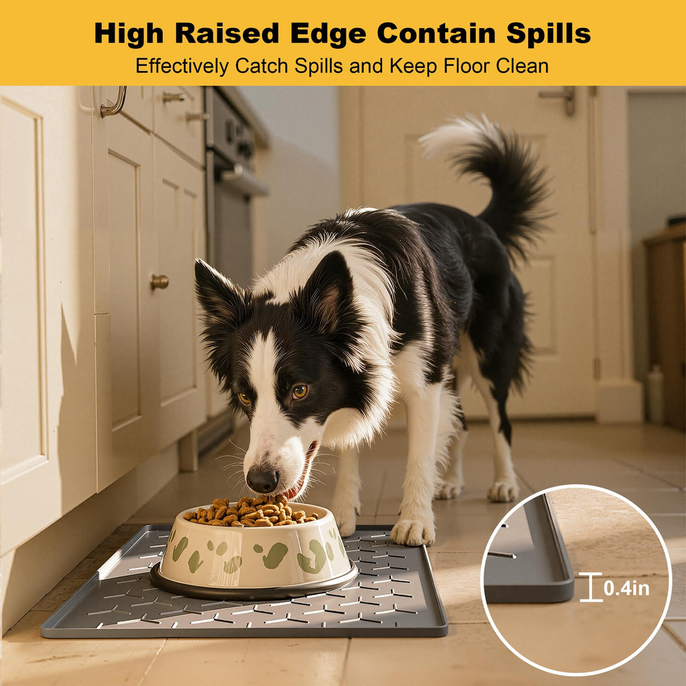 Pieviev: Silicona sin BPA apta para comida, superficie impermeable para mascotas.