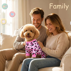 Pijamas para perros calma, cintura elástica para ponérselo con facilidad.