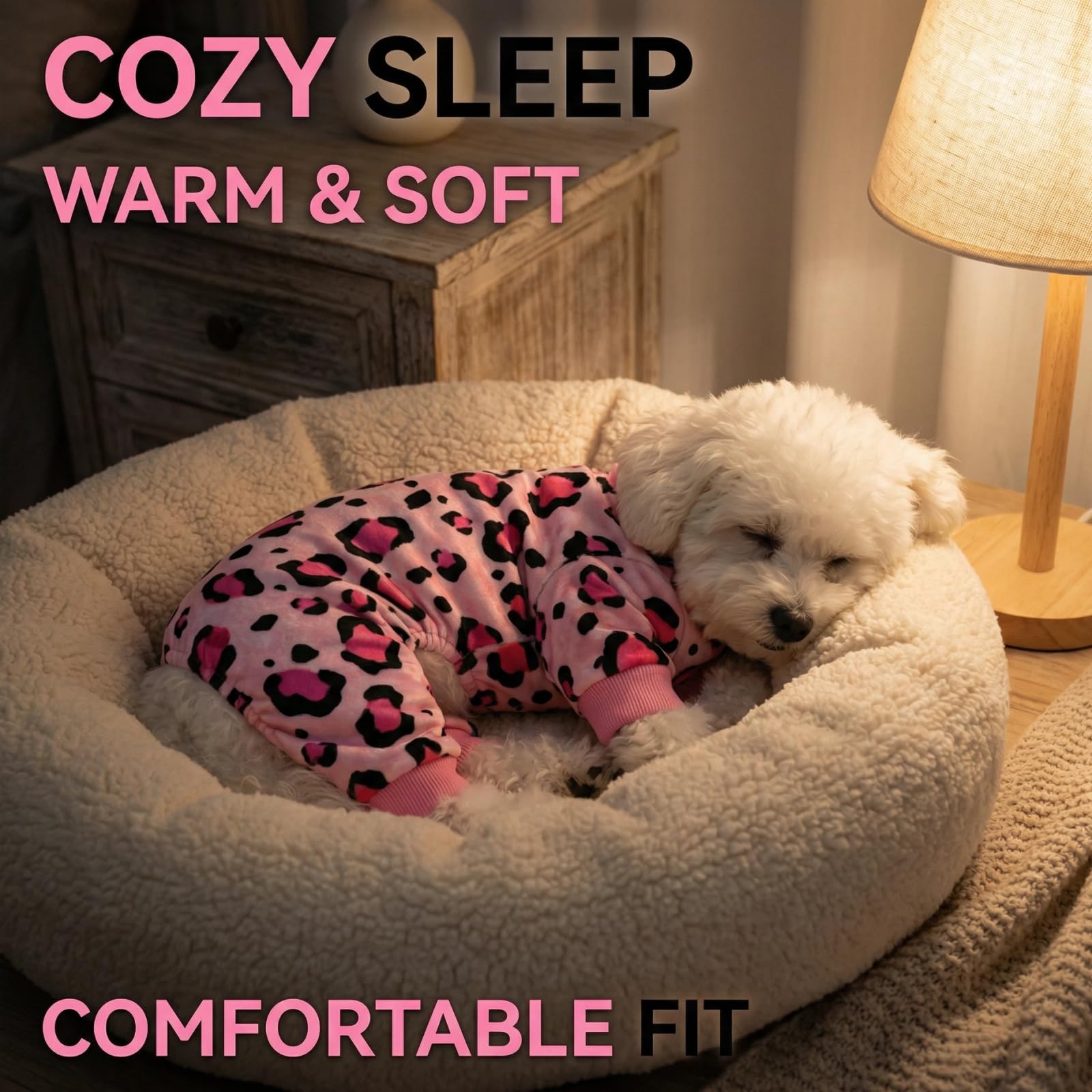 Pijamas para perros calma, variedad de razas recomendadas para uso diario.