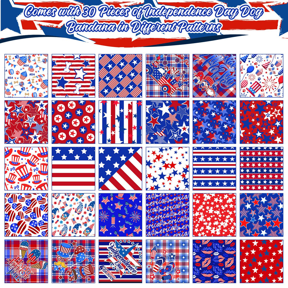 Bandana para perro Piklodo con bandera americana para eventos