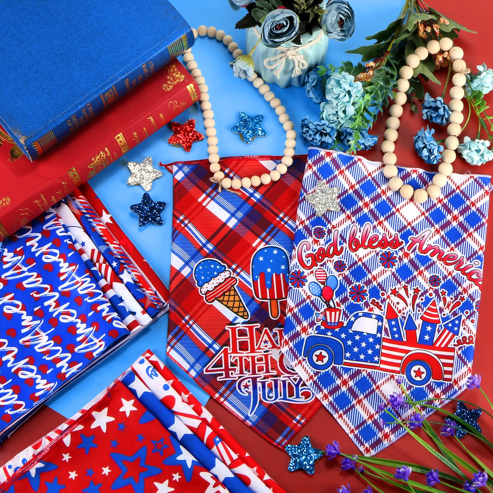 Bandana Piklodo con motivo a cuadros para look clásico