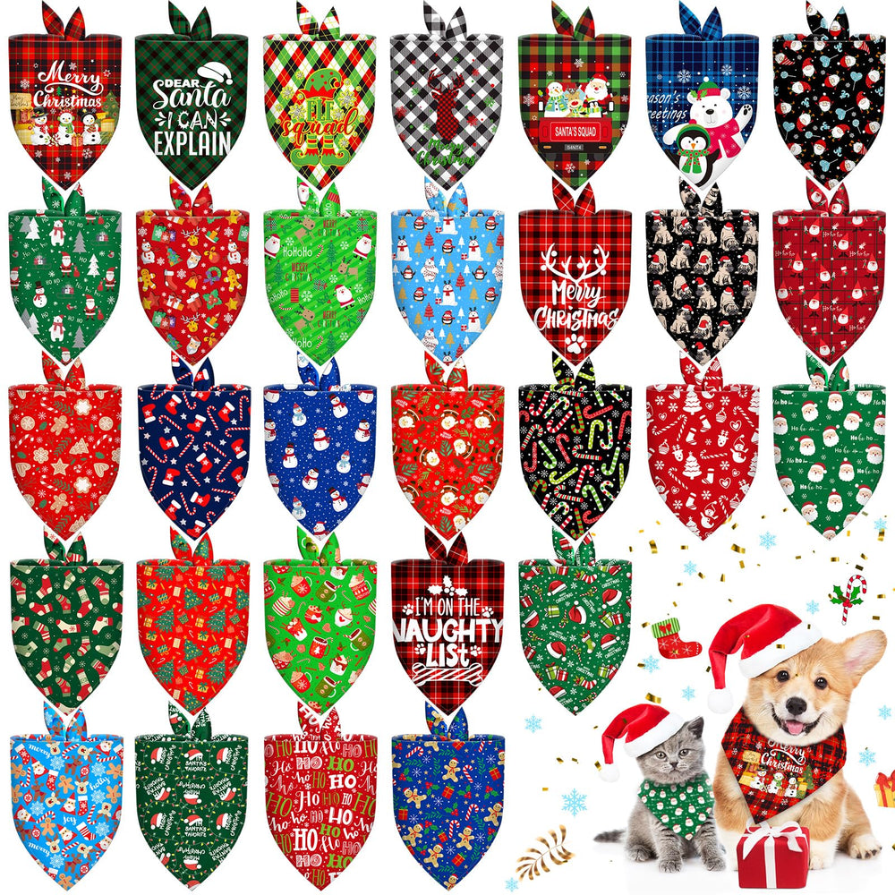 Bandana navideña Piklodo con árbol de Navidad para lucir en fiestas.