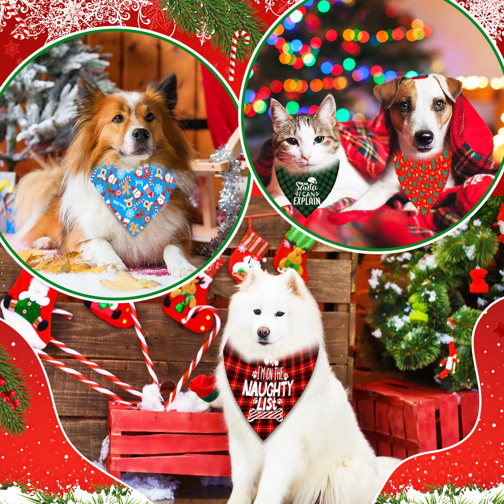 Bandana Piklodo de Santa para perro, añade toque festivo.