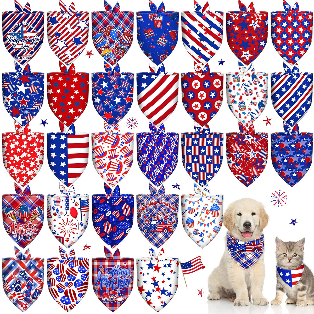 Bandana para perro Piklodo con 30 patrones diferentes para lucir único