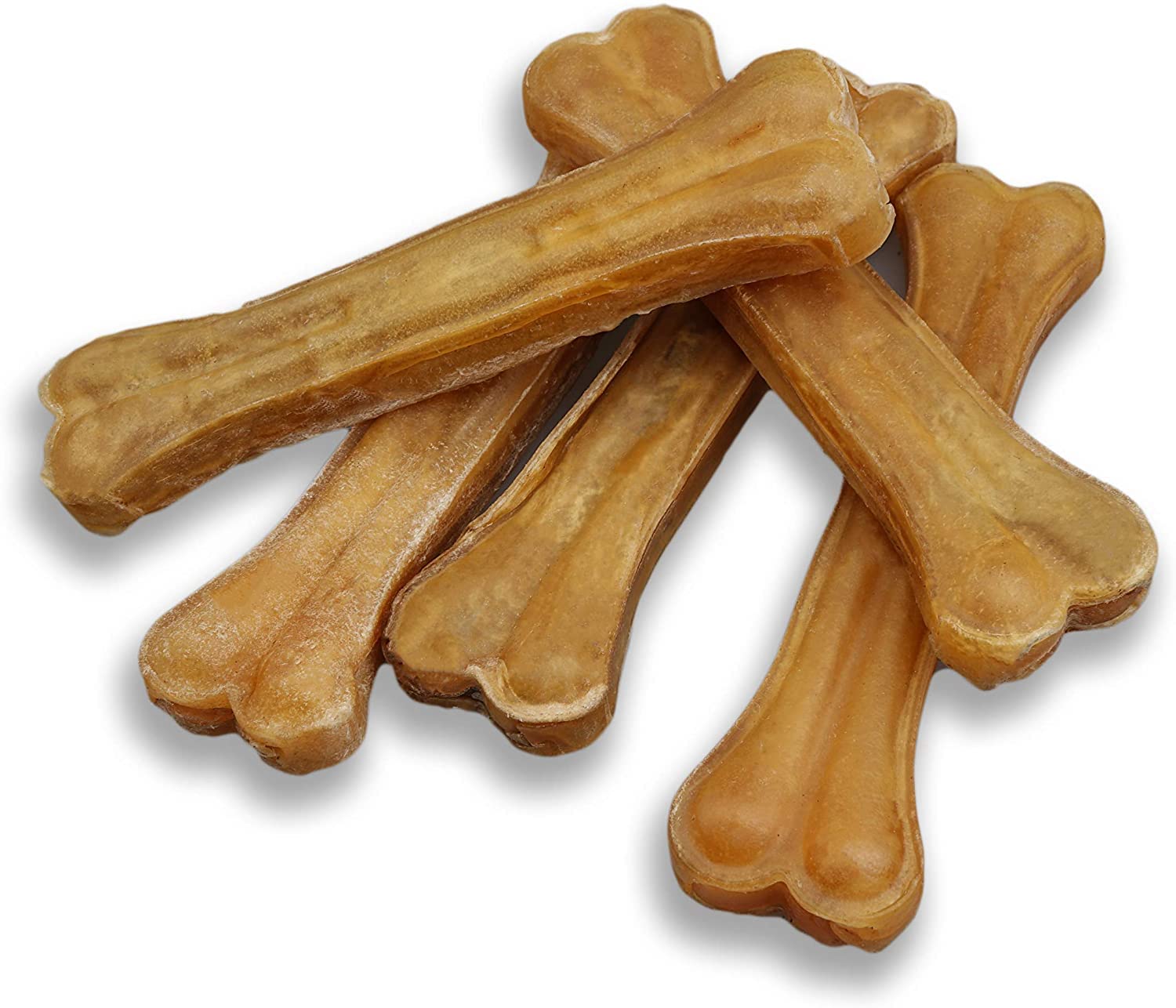 Pilgrim Pet hueso de cuero crudo comprimido, duradero para masticadores agresivos.