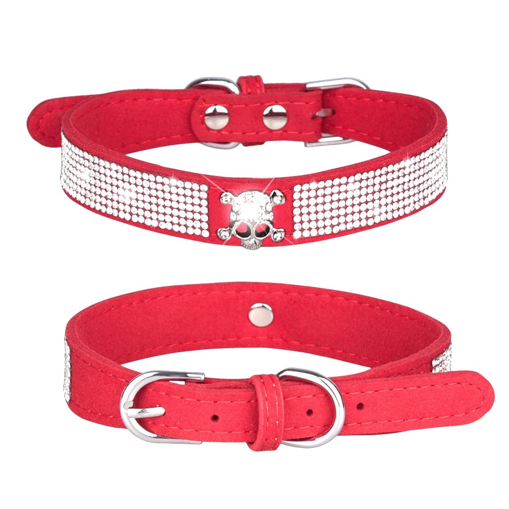 Collar Pimaodog con cristales brillantes, ideal para paseos con estilo diario.