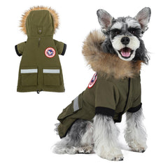 PINA abrigo impermeable para perro pequeño con capucha, ideal para paseos.