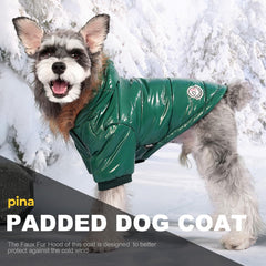 PINA chaqueta perro capucha pelo falso grande ofrece mayor abrigo
