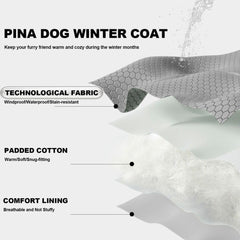 Capucha de pelo sintético de PINA aporta calor adicional y estilo.