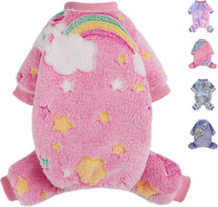 PinkBow pijama para perro XXXS con diseño jumpsuit cómodo y cálido