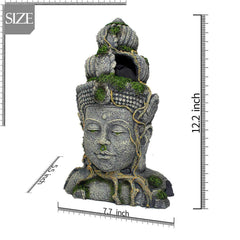 PINVNBY Buda-ornamento-pecera con colores vivos añade belleza y dinamismo al acuario.