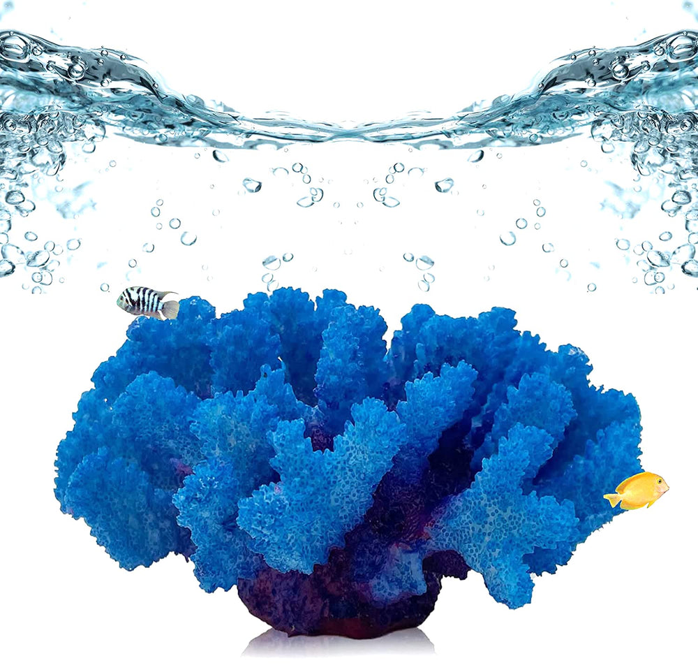 PINVNBY coral artificial para acuario en resina, decoración segura para peces