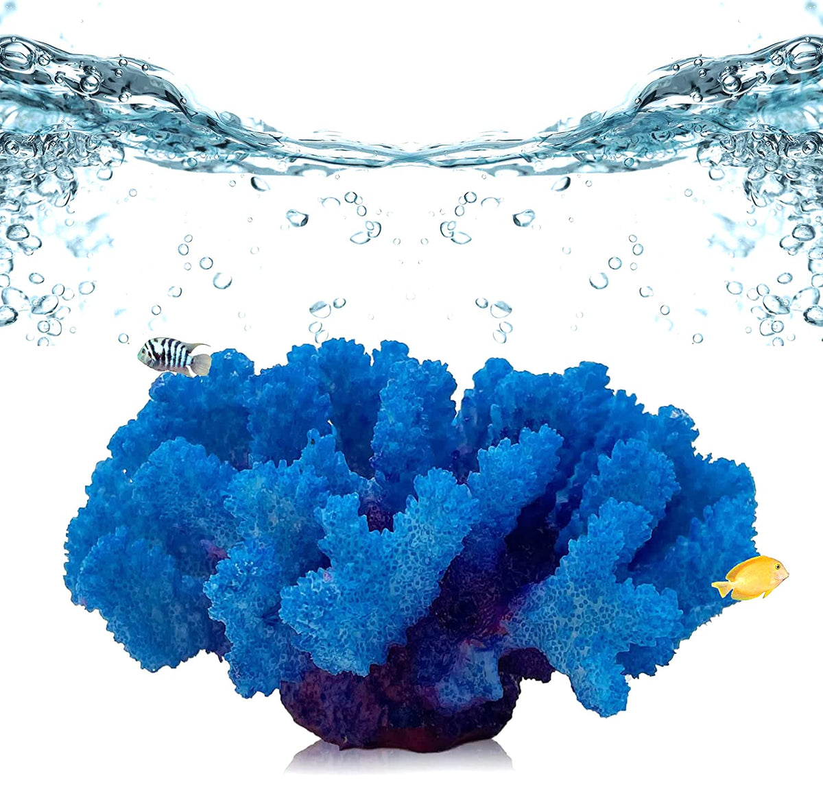 PINVNBY coral artificial para acuario en resina, decoración segura para peces