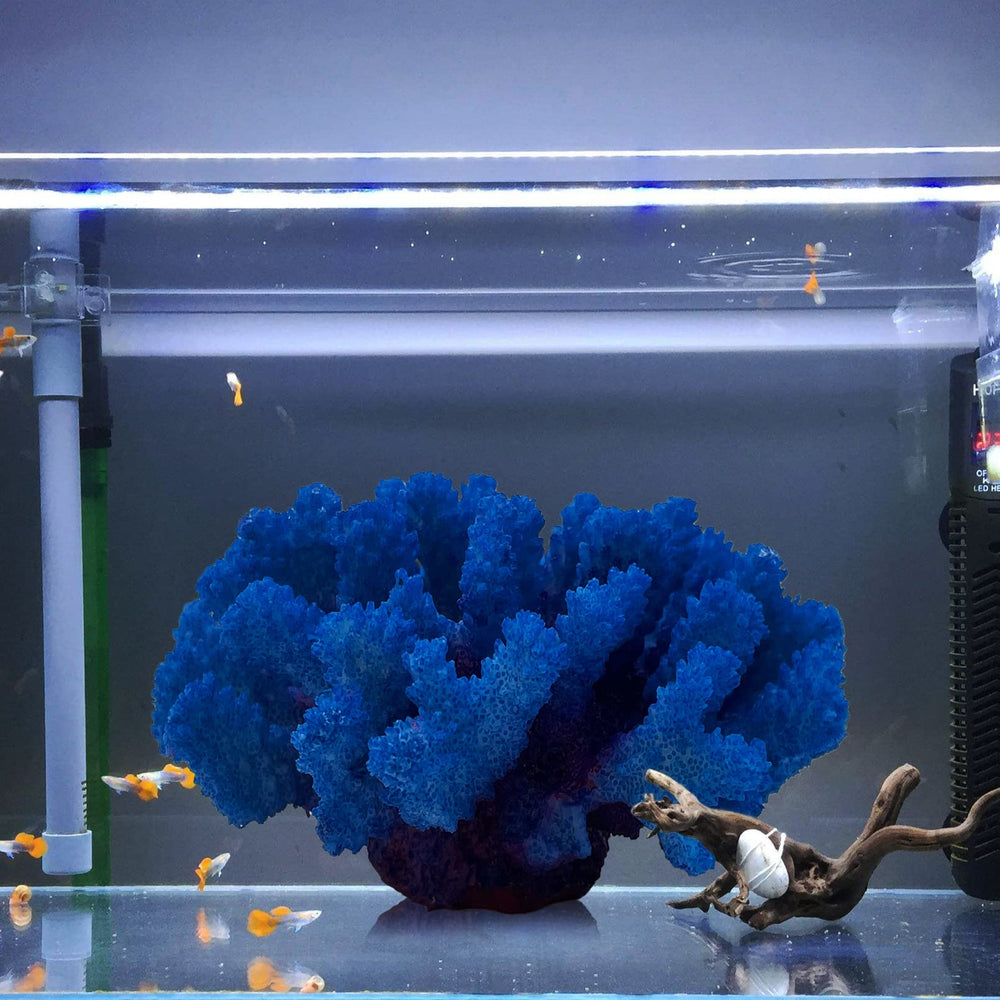 PINVNBY decoracion de coral en resina blanca resistente y fácil de limpiar