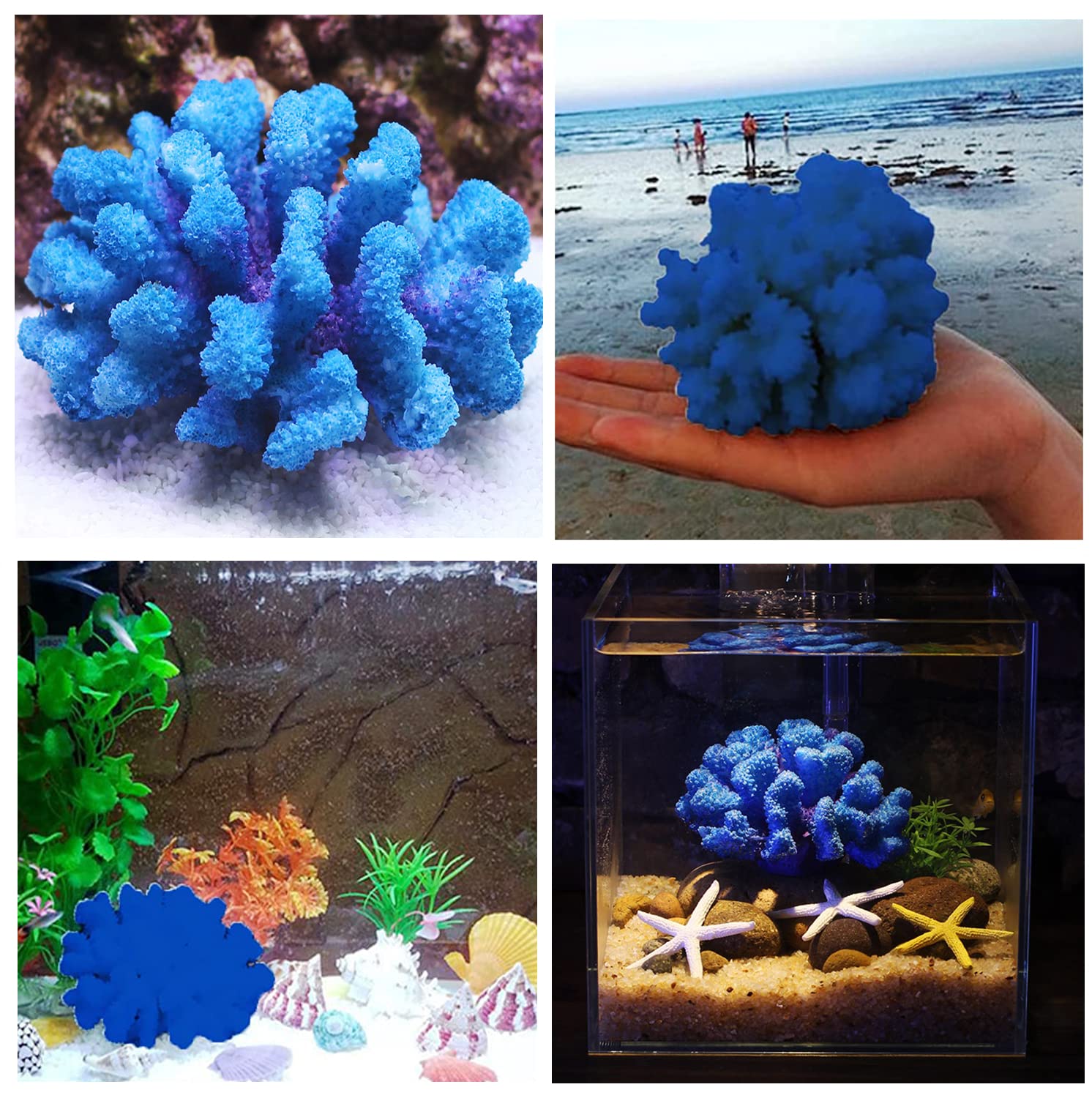 PINVNBY decoración para acuario paisajes submarinos que añaden profundidad visual