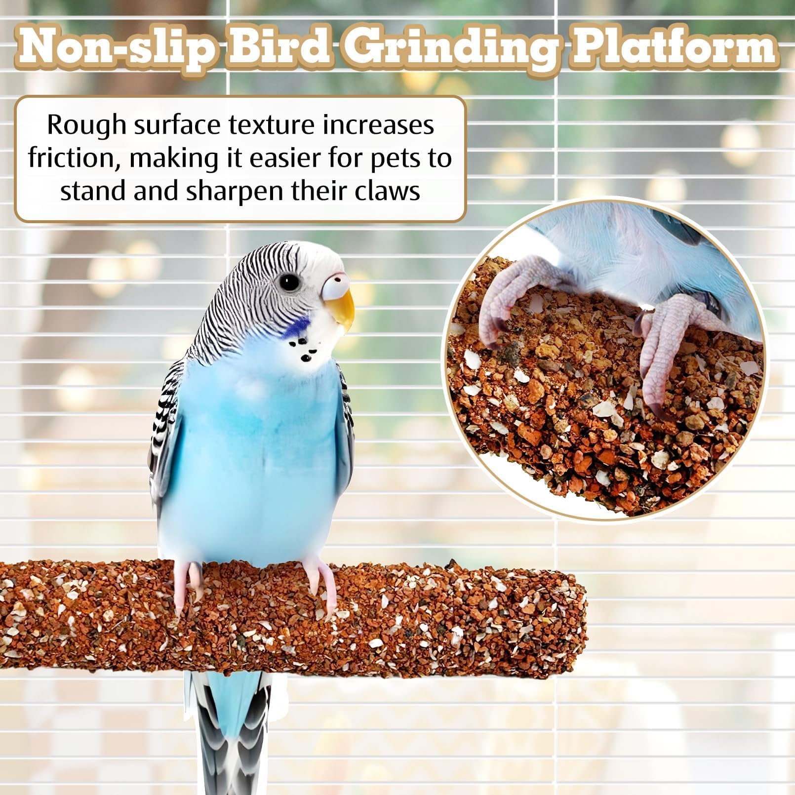 PINVNBY para aves pequeñas y medianas, compatible con jaulas.