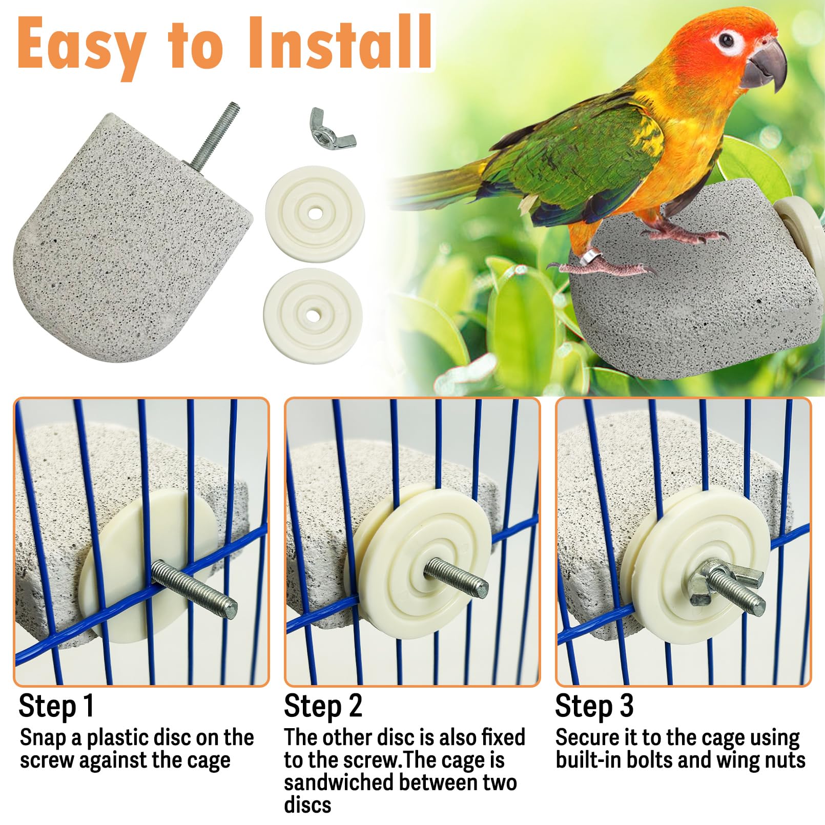 PINVNBY tamaño compacto para aves pequeñas y medianas