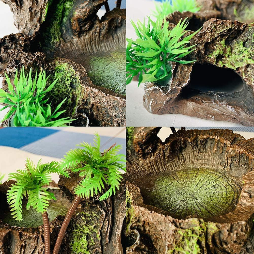 Plantas artificiales PINVNBY para terrario, añaden refugio visual.