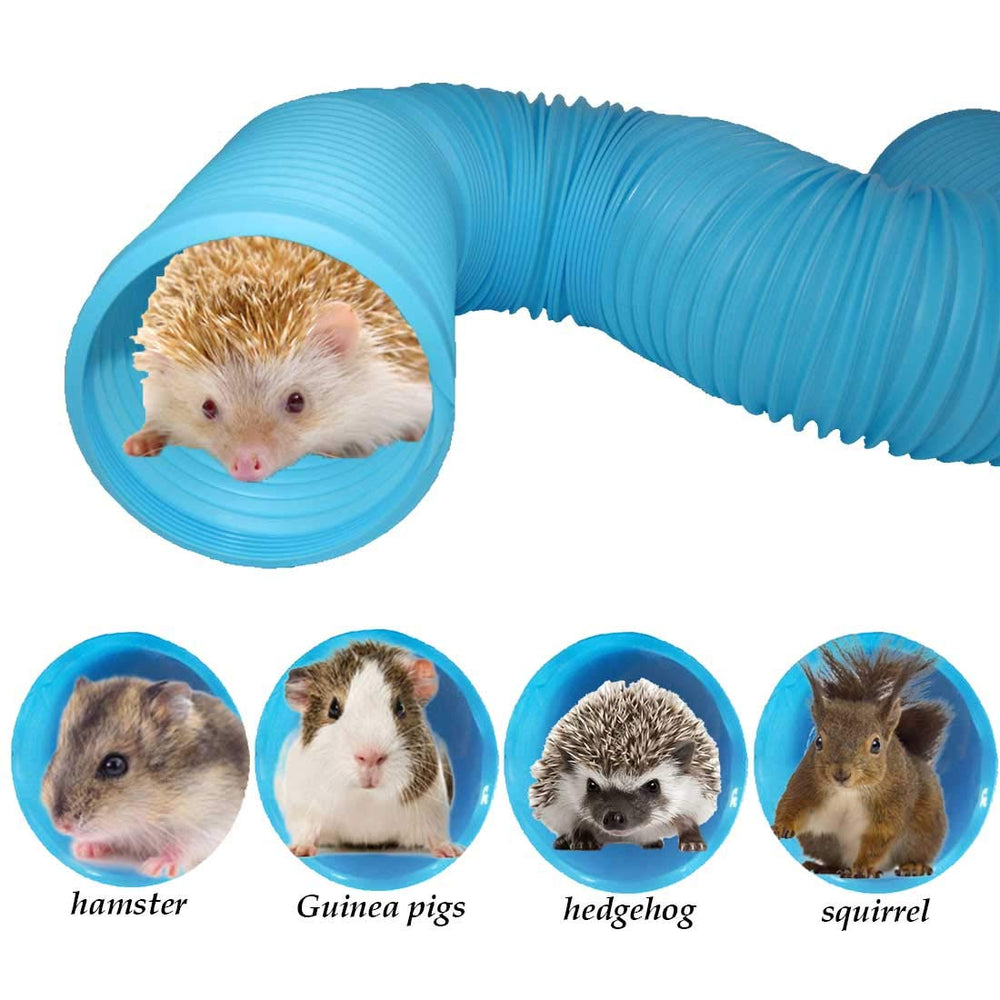 PINVNBY tubo plegable para hámster, plástico resistente y práctico