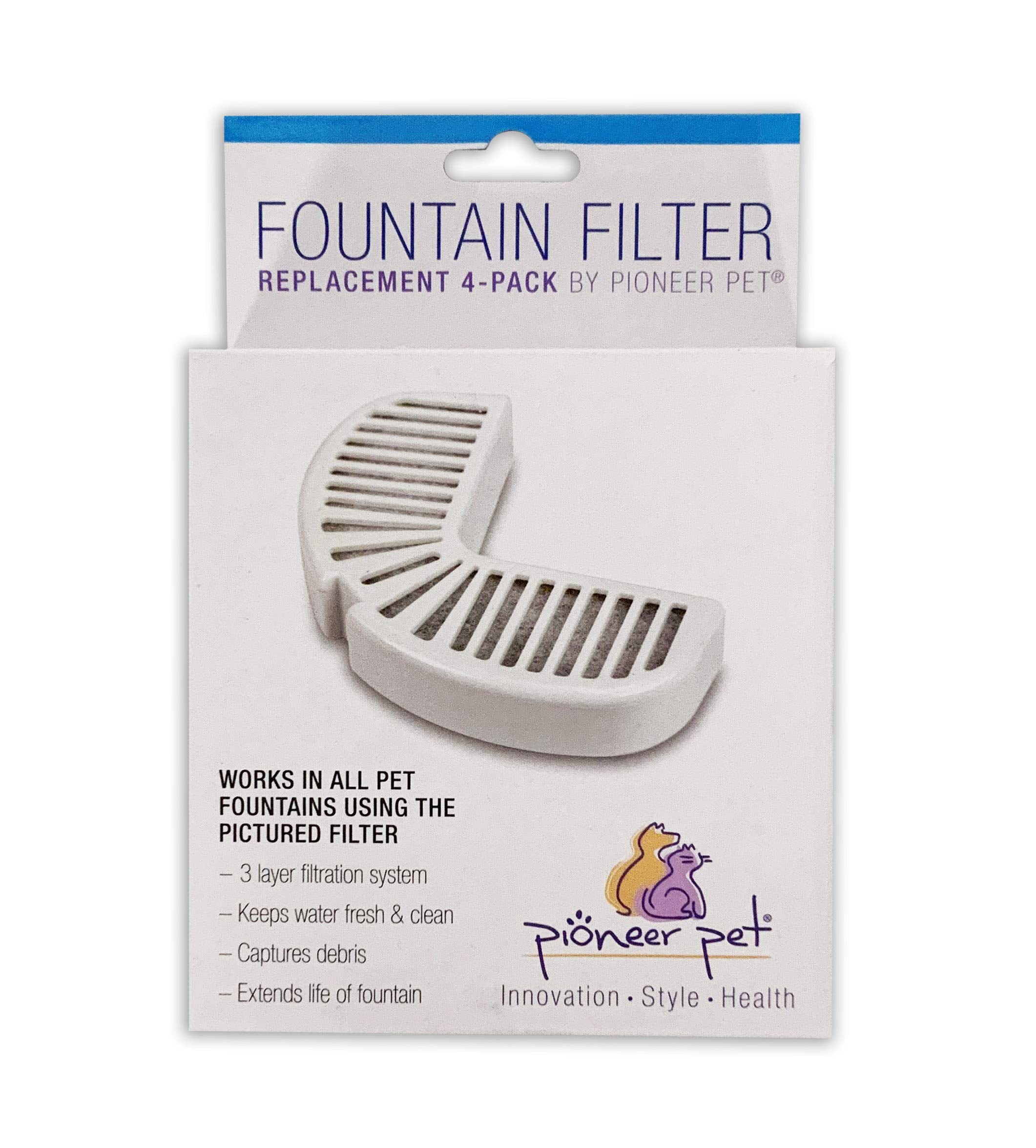 Filtro de agua Pioneer Pet para fuente de cerámica Big Max, mejora la limpieza del agua.