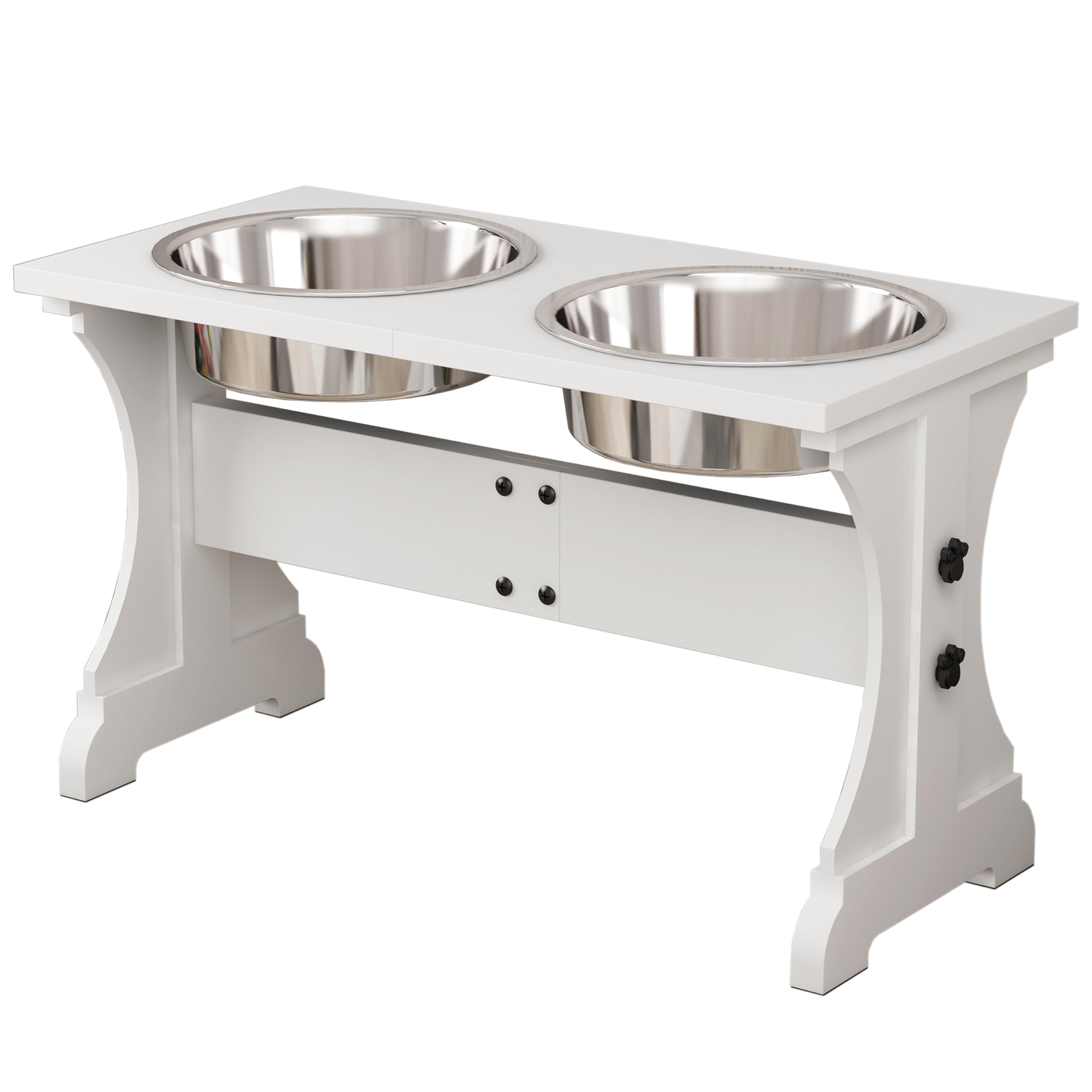 Piskyet stand de comederos para perros estilo farmhouse, postura ergonómica.